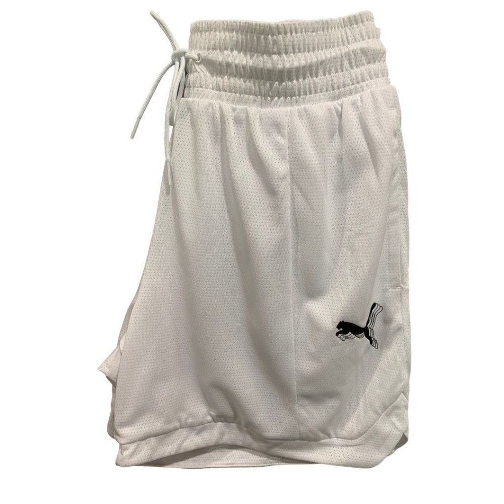 XS Puma Women's New White Foundation Shorts 539945 02 Pull On